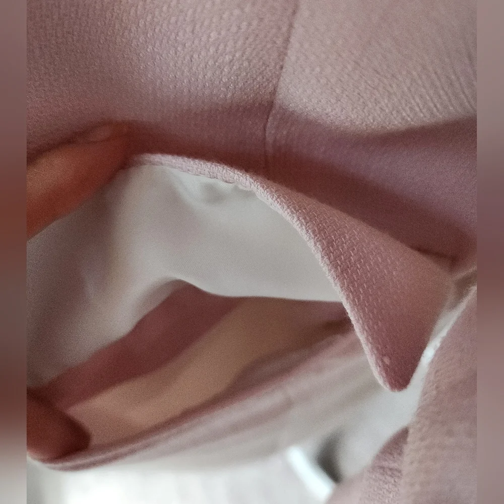 H&M Pink Gathered Sleeve Blazer Jacket - Picture 5 of 7